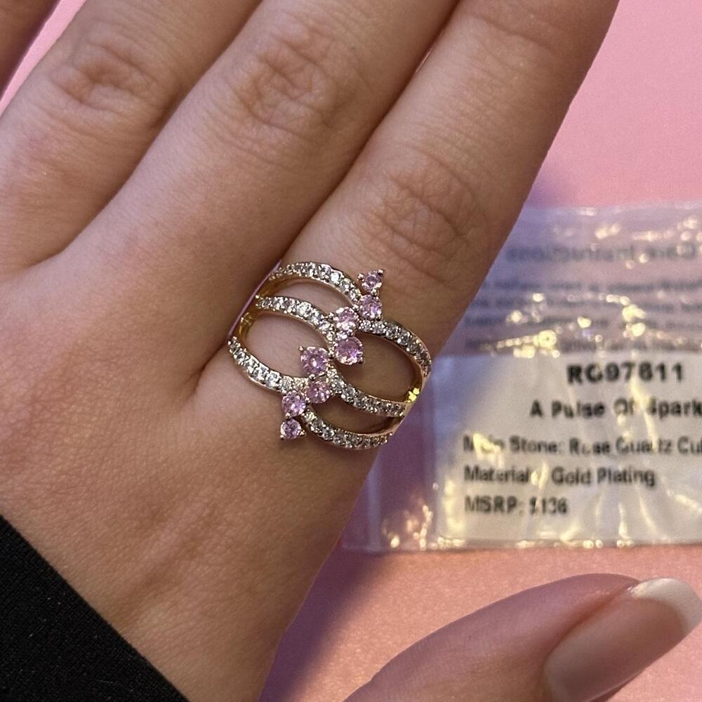 Bomb Party OG Ring “A pulse Of Sparkle” Size 8 Brand New!